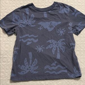 Kids Tropical Print T-Shirt - Blue
